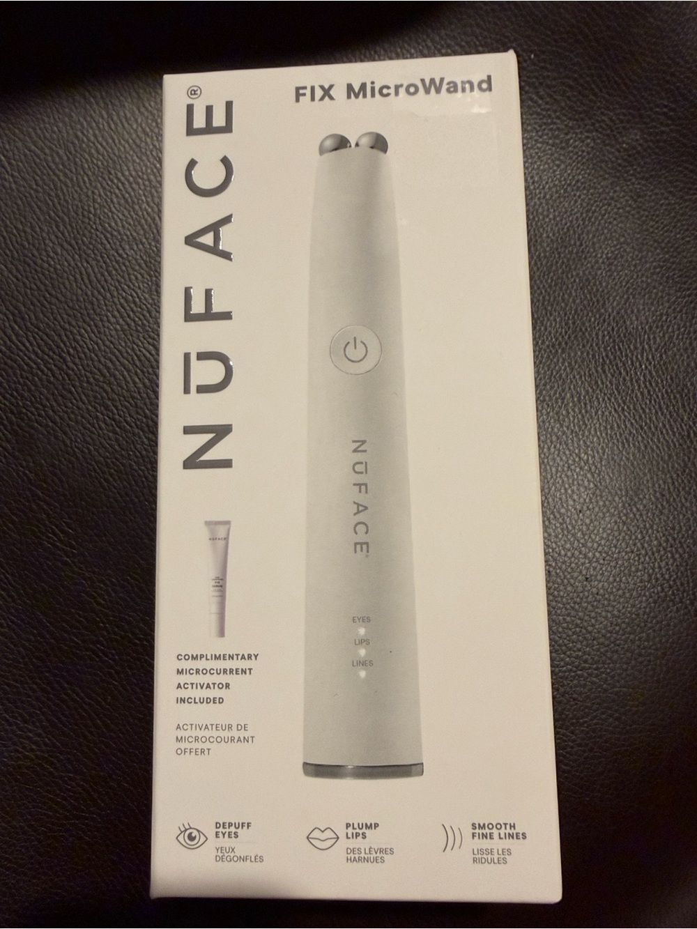 Nuface Fix Microwand Microcurrent Facial Device Wrinkles Depuff Eye Lip Face New